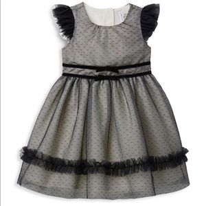 Janie & Jack Little Girl's Mesh Swiss Dot Tulle Dress